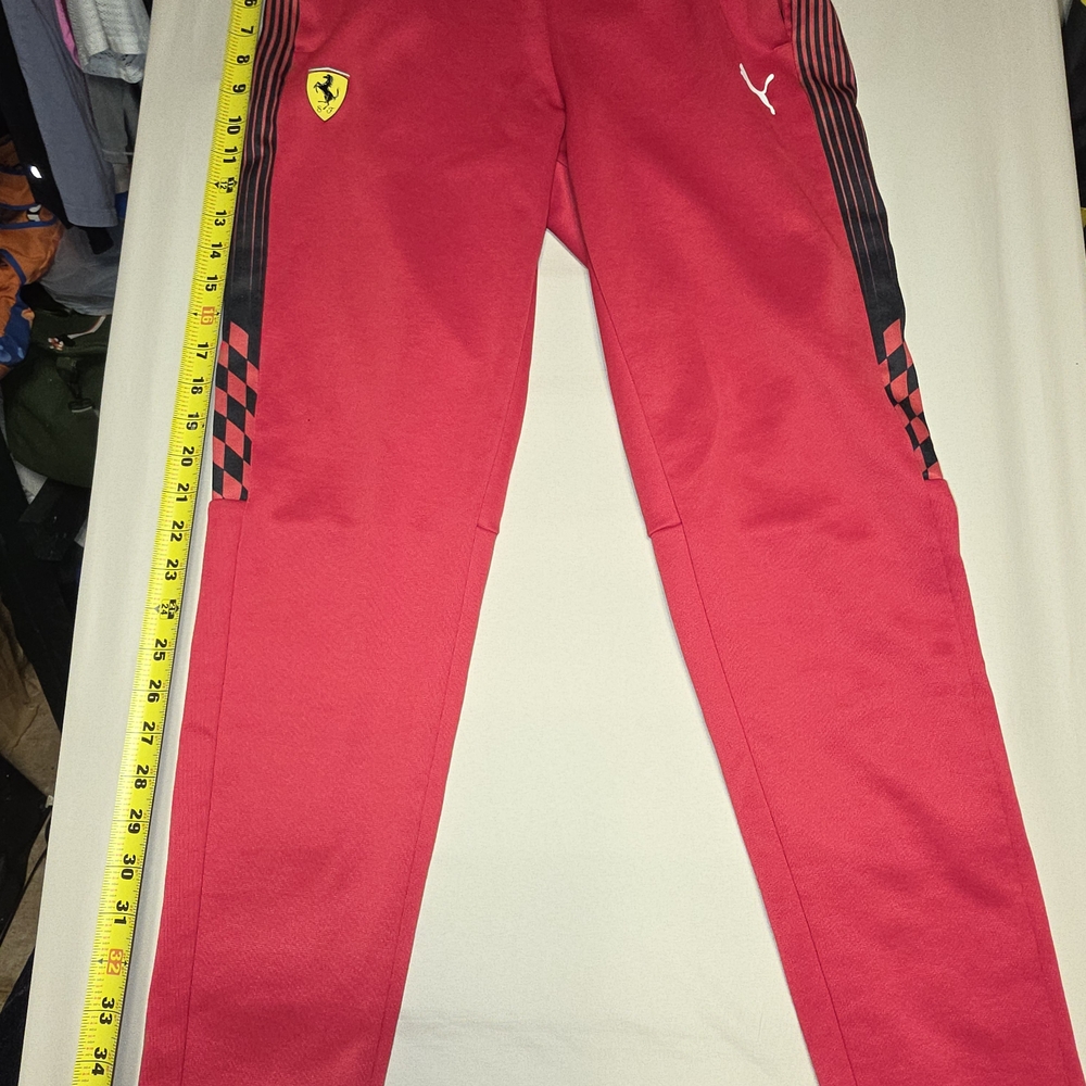 Ferrari Puma Kids Red Track Pants Medium